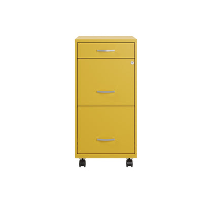 Classeur métallique Space Solutions 18 pouces à 3 tiroirs