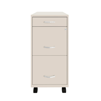 Classeur métallique Space Solutions 18 pouces à 3 tiroirs