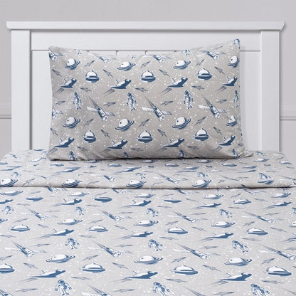 Parure de draps à motifs de vaisseaux spatiaux par Sweet Home Collection - Multi