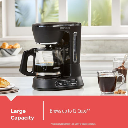 Cafetière Split Brew 12 tasses, café glacé/chaud, programmable, touche rapide, maintien au chaud 4 heures