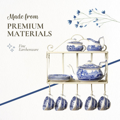 Cafetière italienne à piston Spode Blue - 28 onces