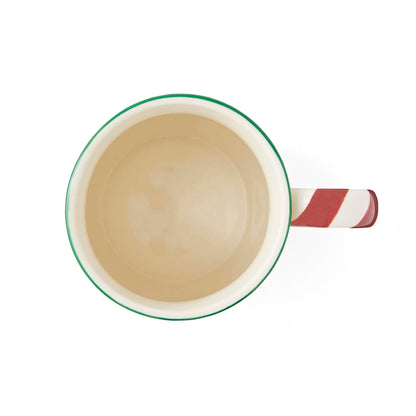 Ensemble de 4 tasses Spode à la menthe poivrée en forme de sapin de Noël