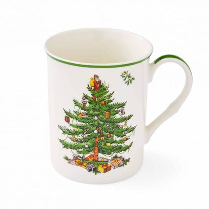 Lot de 2 tasses empilables Spode en forme de sapin de Noël