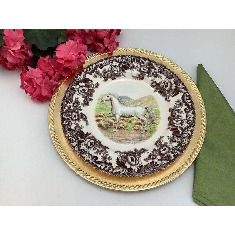 Assiette à salade Spode Woodland, cheval 20 cm - 20 x 20 cm