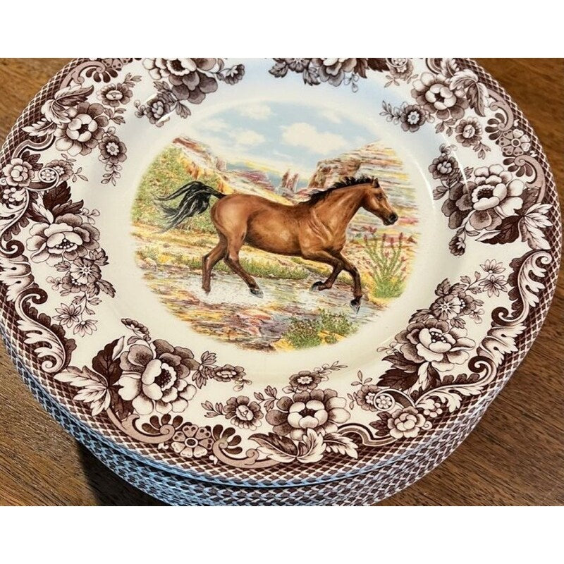 Assiette à salade Spode Woodland, cheval 20 cm - 20 x 20 cm