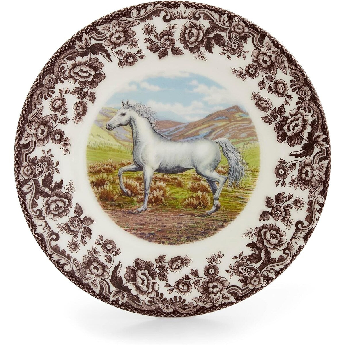 Assiette à salade Spode Woodland, cheval 20 cm - 20 x 20 cm