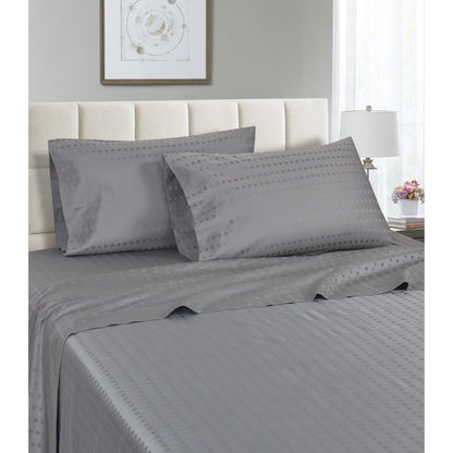 Parure de draps rayés en coton égyptien 1200 fils au pouce carré Spring Home