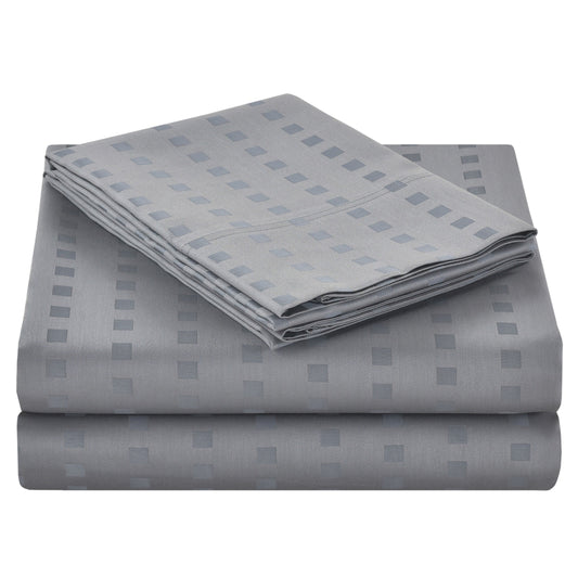 Parure de draps rayés en coton égyptien 1200 fils au pouce carré Spring Home