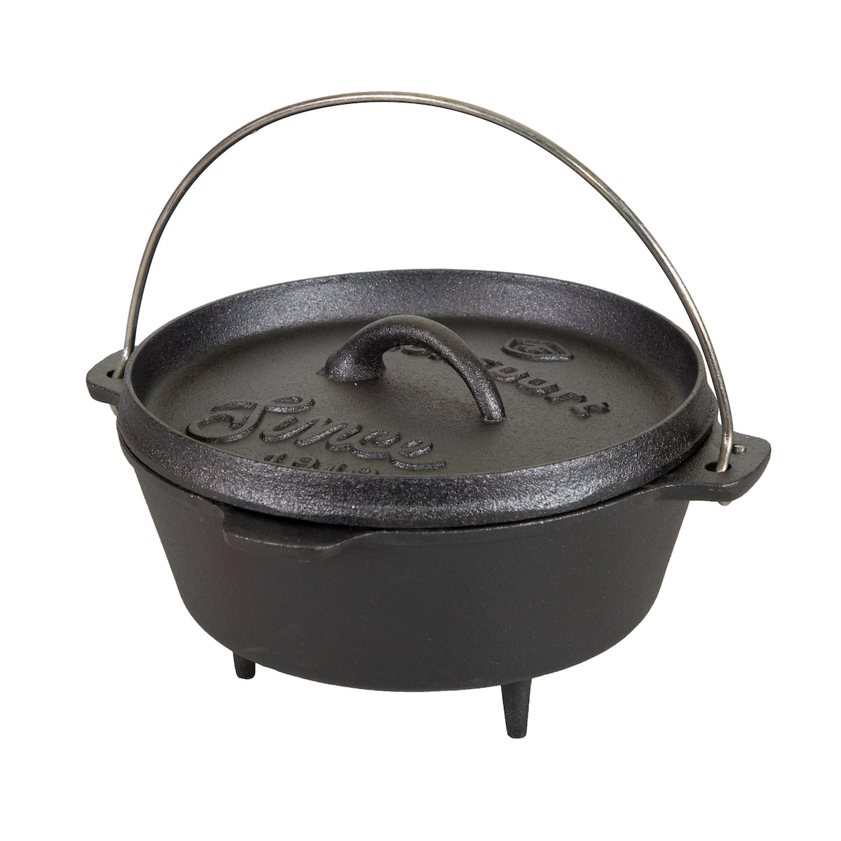 Cocotte en fonte pré-assaisonnée Stansport 2 QT avec pieds - 8 L x 8 l x 5,5 H