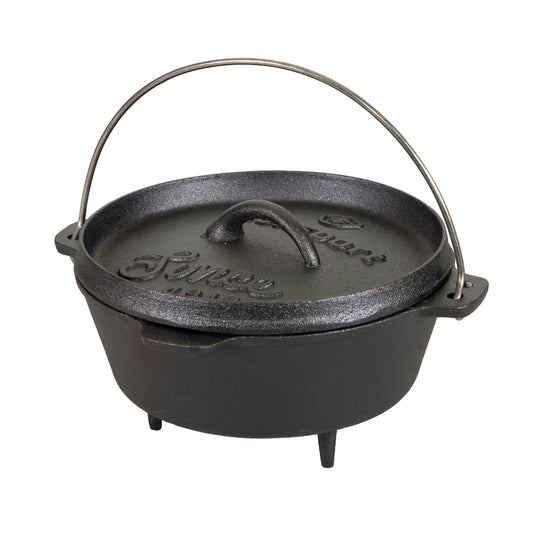 Cocotte en fonte pré-assaisonnée Stansport 2 QT avec pieds - 8 L x 8 l x 5,5 H