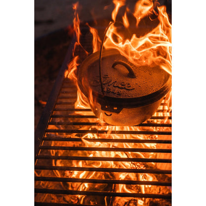 Cocotte en fonte pré-assaisonnée Stansport 8 QT à fond plat - 12 L x 12 l x 5 H