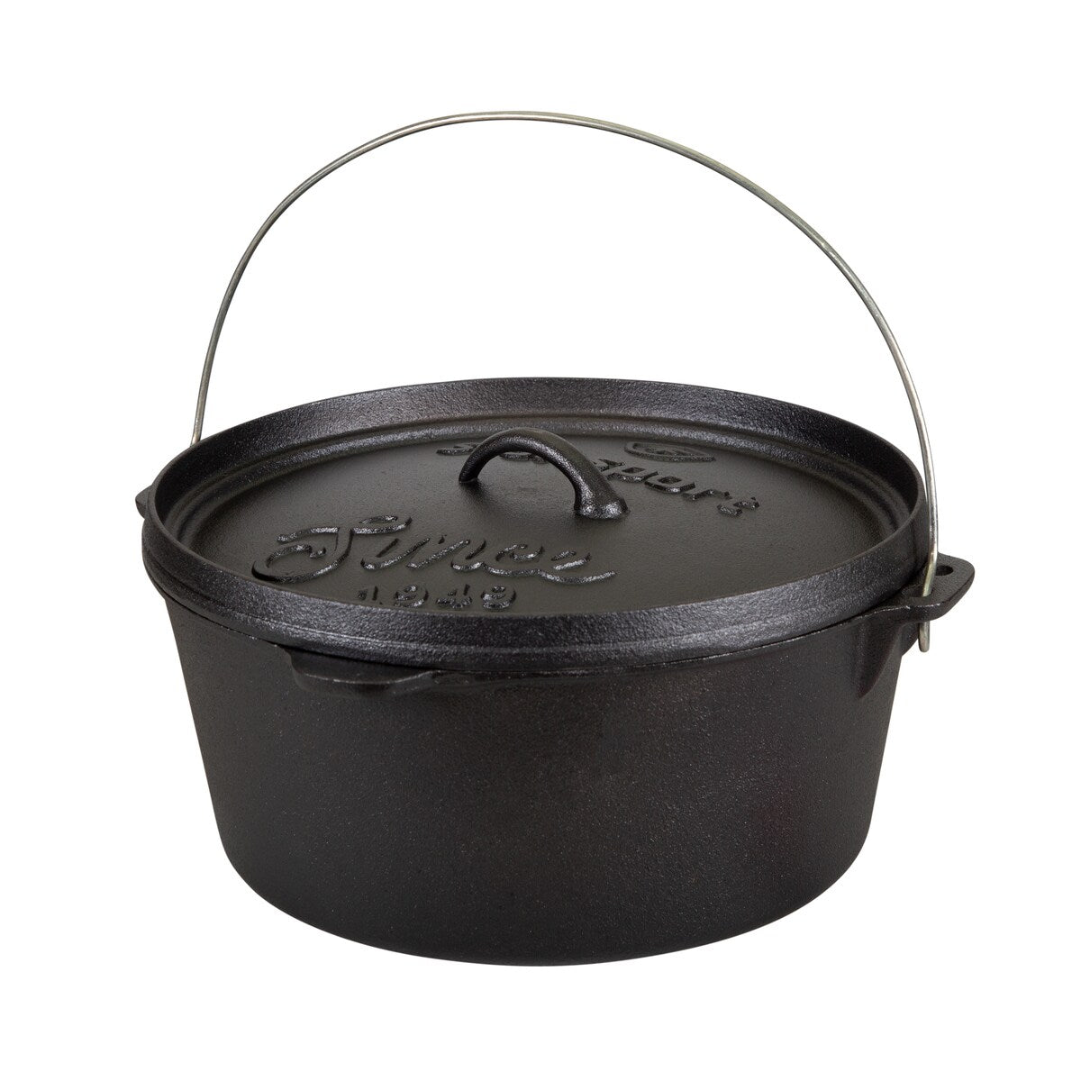 Cocotte en fonte pré-assaisonnée Stansport 8 QT à fond plat - 12 L x 12 l x 5 H