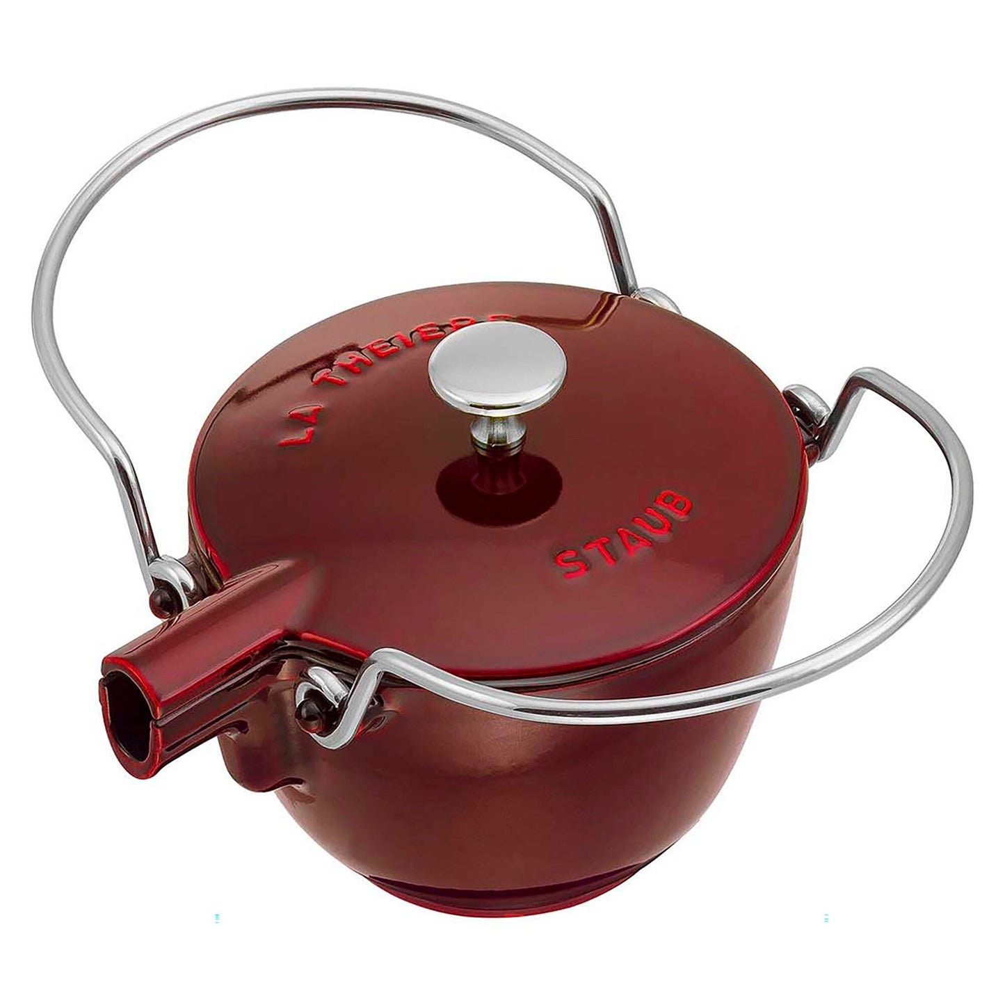 Bouilloire à thé ronde en fonte STAUB de 1 pinte