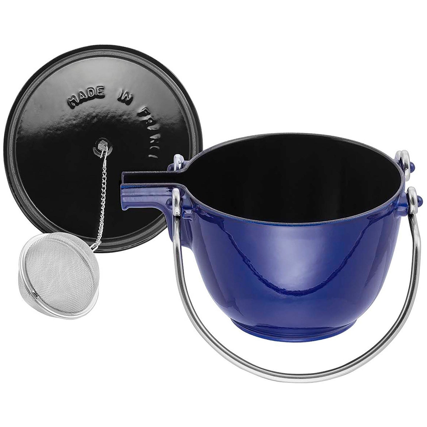 Bouilloire à thé ronde en fonte STAUB de 1 pinte