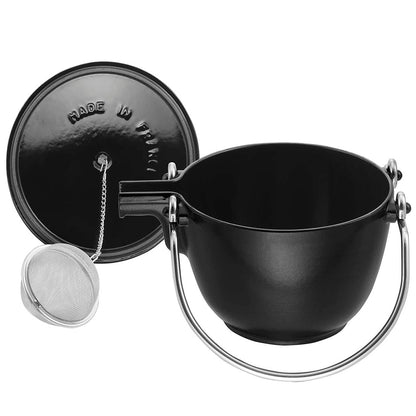 Bouilloire à thé ronde en fonte STAUB de 1 pinte