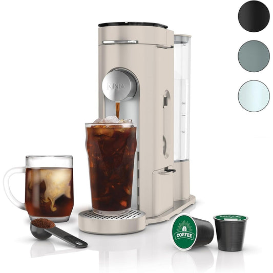 Cafetière à dose unique Stone, compatible K-Cup, réservoir de 1,6 l, préparation du café moulu, café glacé