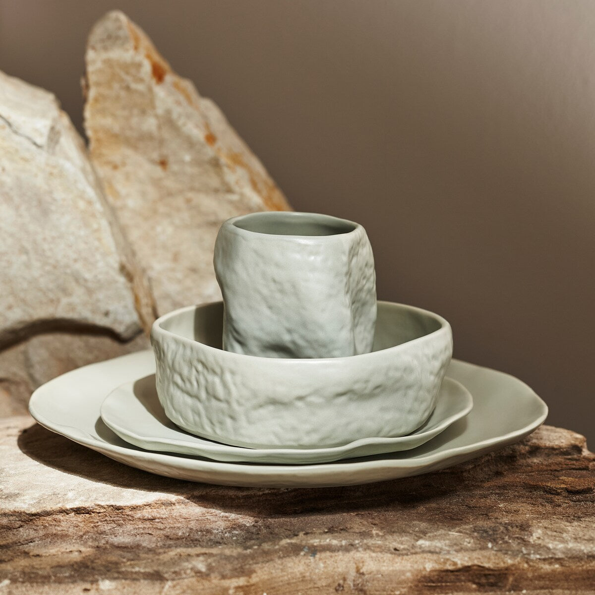 Service de table en grès Stone by Mercer Project ATIK