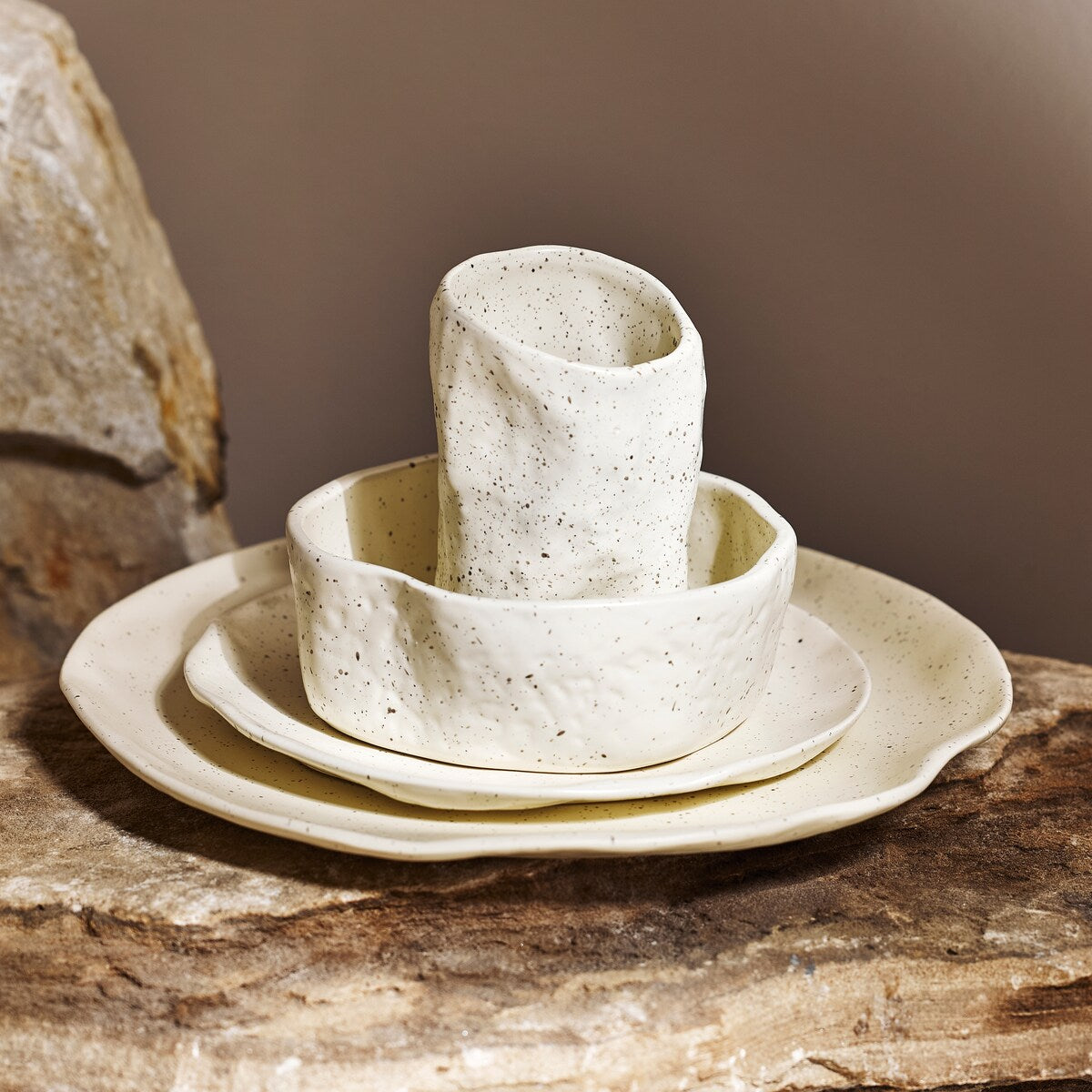 Service de table en grès Stone by Mercer Project ATIK