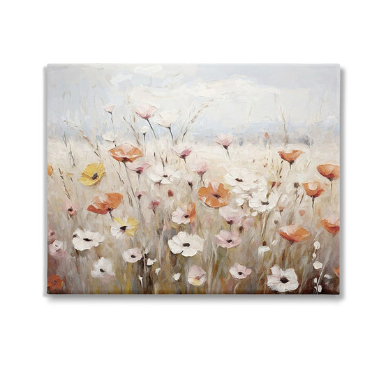 Toile murale Stupell Charming Flower Meadow, conçue par Ramona Murdock