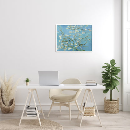 Peinture encadrée « Fleurs d'amandier » de Vincent Van Gogh, œuvre classique, réalisée par one1000paintings