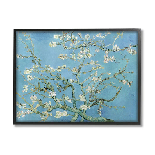 Peinture encadrée « Fleurs d'amandier » de Vincent Van Gogh, œuvre classique, réalisée par one1000paintings