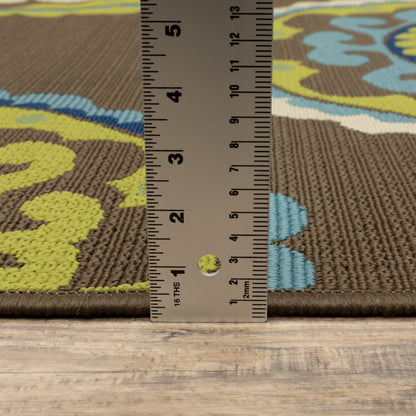 Tapis d'intérieur/extérieur à médaillons floraux Vista Home Catalina--