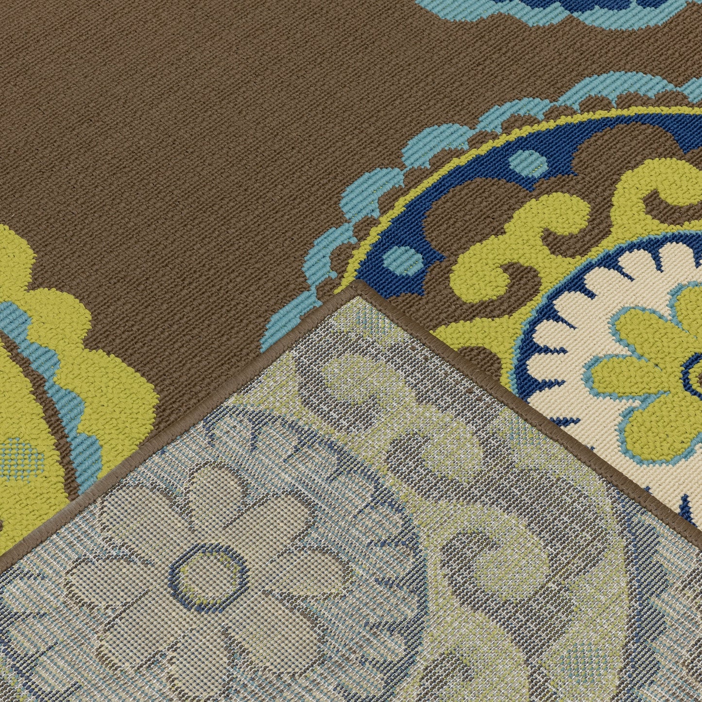 Tapis d'intérieur/extérieur à médaillons floraux Vista Home Catalina--