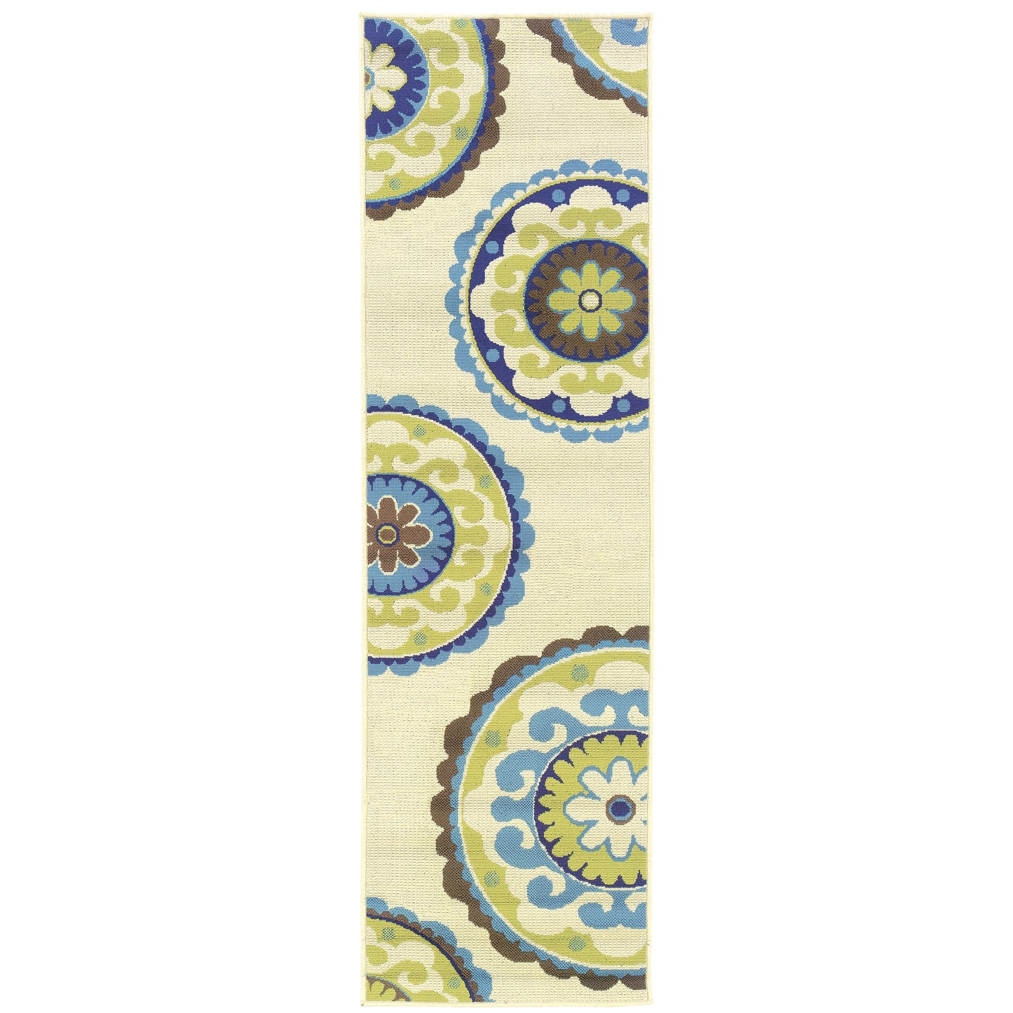 Tapis d'intérieur/extérieur à médaillons floraux Vista Home Catalina--