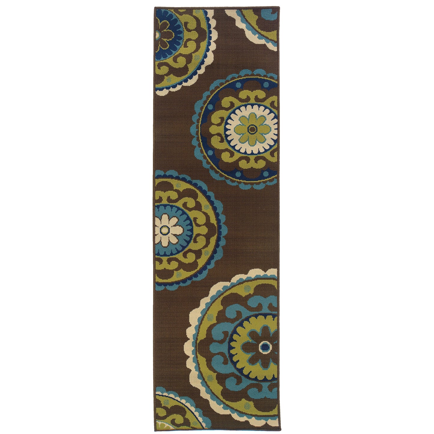 Tapis d'intérieur/extérieur à médaillons floraux Vista Home Catalina--