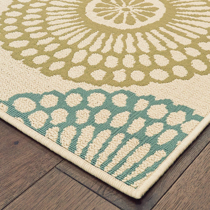 Tapis d'intérieur et d'extérieur multicolore Vista Home Malta Medallions