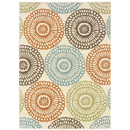 Tapis d'intérieur et d'extérieur multicolore Vista Home Malta Medallions