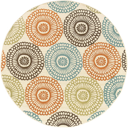 Tapis d'intérieur et d'extérieur multicolore Vista Home Malta Medallions