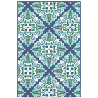 Tapis d'intérieur et d'extérieur Style Haven Martinque Medallion-