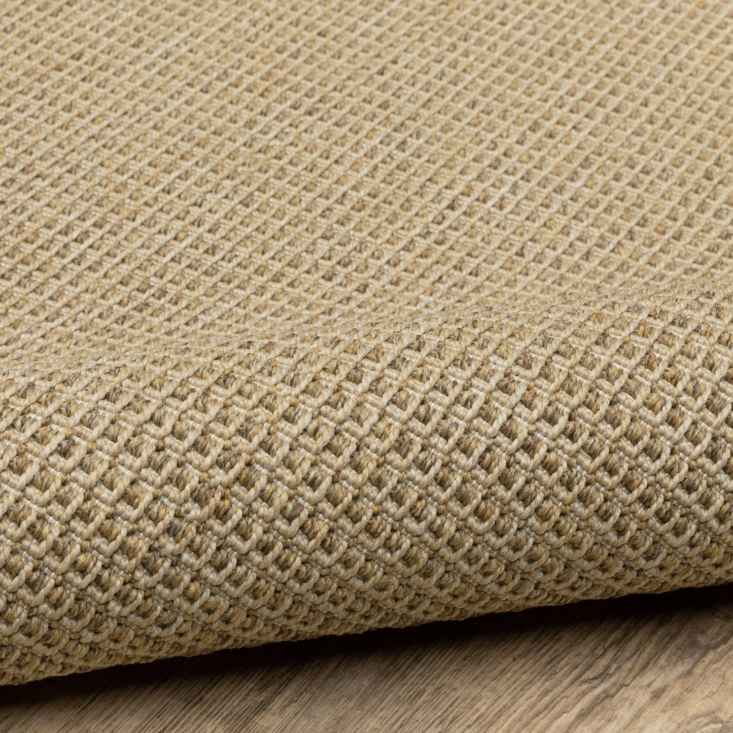 Tapis d'intérieur/extérieur texturé uni marron clair Style Haven Veranda