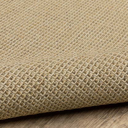 Tapis d'intérieur/extérieur texturé uni marron clair Style Haven Veranda