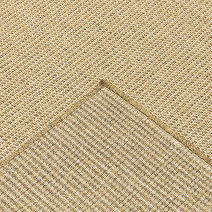 Tapis d'intérieur/extérieur texturé uni marron clair Style Haven Veranda