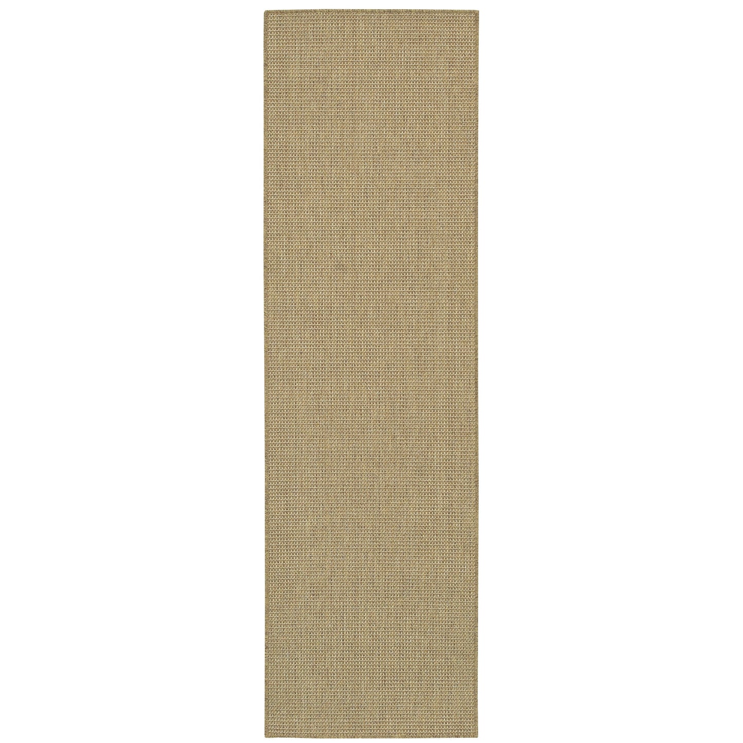 Tapis d'intérieur/extérieur texturé uni marron clair Style Haven Veranda