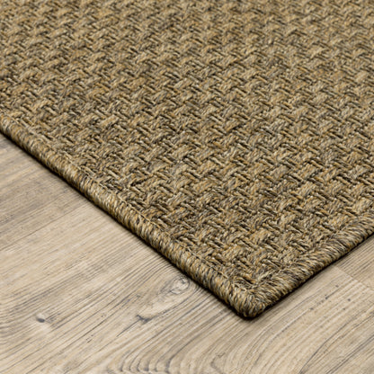 Tapis d'intérieur et d'extérieur tissé ton sur ton Veranda de Style Haven