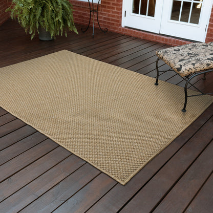 Tapis d'intérieur et d'extérieur tissé ton sur ton Veranda de Style Haven