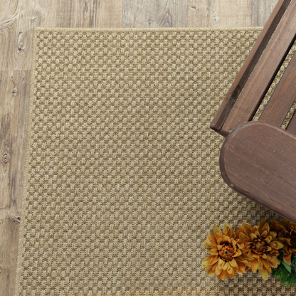 Tapis d'intérieur et d'extérieur tissé ton sur ton Veranda de Style Haven