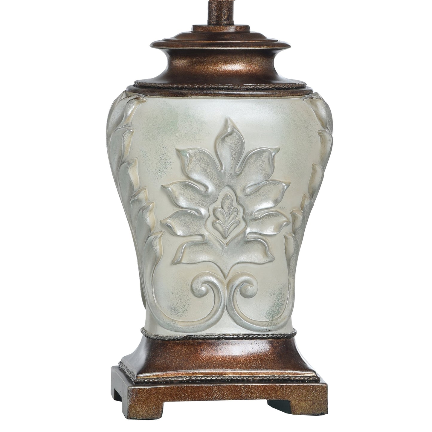 Lampe de table StyleCraft Magonia - Crème, blanc cassé avec finition dorée antique