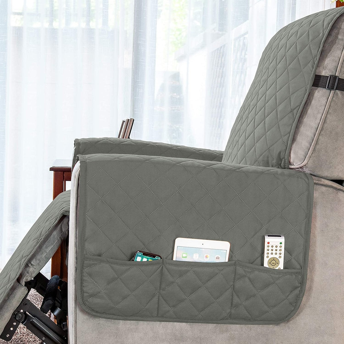 Housse de protection réversible et antidérapante pour fauteuil inclinable Subrtex - Grande taille