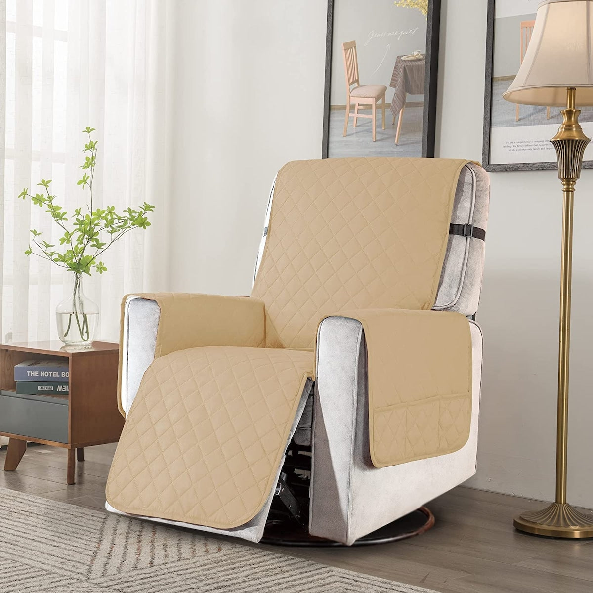 Housse de protection réversible et antidérapante pour fauteuil inclinable Subrtex - Grande taille