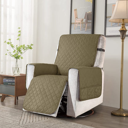 Housse de protection réversible et antidérapante pour fauteuil inclinable Subrtex - Grande taille