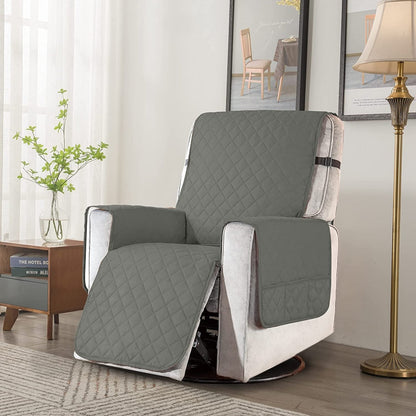 Housse de protection réversible et antidérapante pour fauteuil inclinable Subrtex - Grande taille