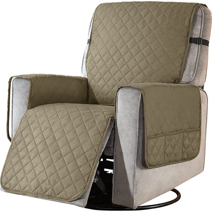 Housse de protection réversible et antidérapante pour fauteuil inclinable Subrtex - Grande taille