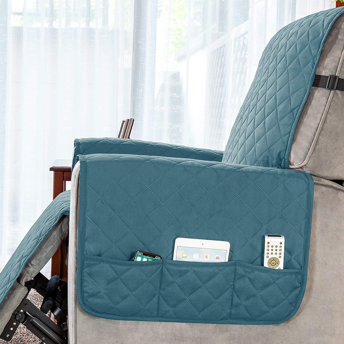 Housse de protection réversible et antidérapante pour fauteuil inclinable Subrtex - Grande taille