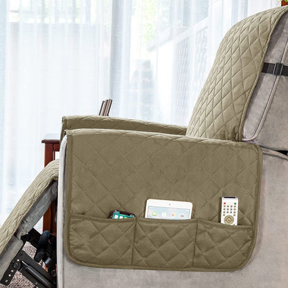 Housse de protection réversible et antidérapante pour fauteuil inclinable Subrtex - Grande taille