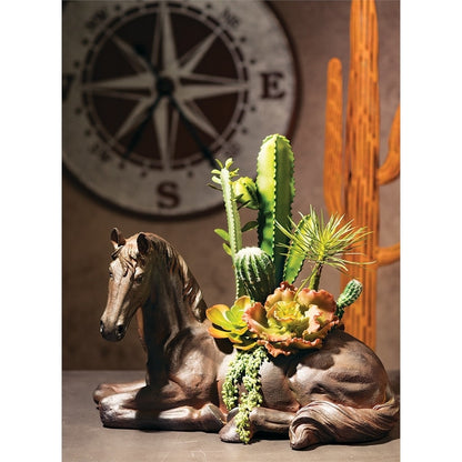 Vase Cheval Sullivans 16H Bronze - 24L x 14W x 16H