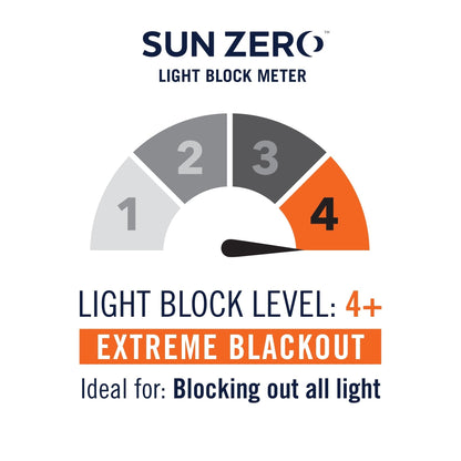 Rideau occultant total à œillets et isolation thermique Sun Zero Duran, 1 pièce, panneau simple